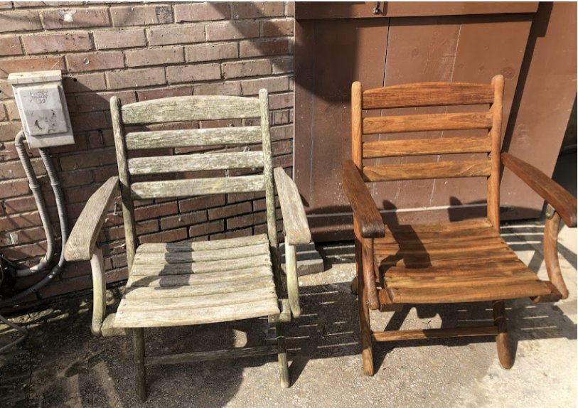 Example of antique chair restoration service
